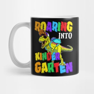 Roaring Into Kindergarten Dinosaur Back To School Mug